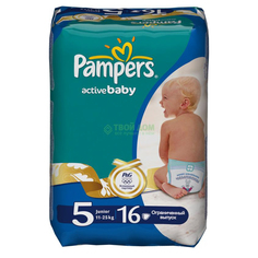 Подгузники Pampers Active Baby 11-25 кг. 16 шт.