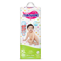Подгузники-трусики Manuoki XL 12+ кг 38 шт