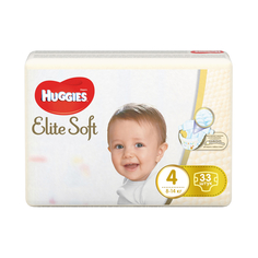 Подгузники Huggies Elite Soft 4 (8-14 кг) 33 шт
