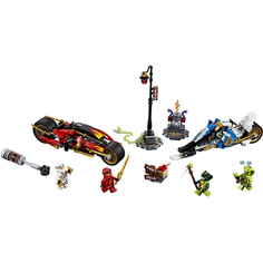 Конструктор Lego Ninjago Мотоцикл-клинок Кая и снегоход Зейна 70667