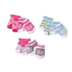 Носочки для куклы Baby Born 2 пары, 3 расцветки в ассортименте Zapf Creation