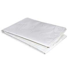 Скатерть жаккард ramage белая 140x180 Gemitex 501509