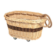 Корзина для белья на колесиках kelly овал Bizzotto home