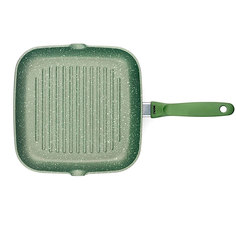 Сковорода-гриль с ручкой Risoli Dr.green квадратная 26х26 см