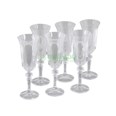 Набор бокалов для шампанского Bohemia 150мл/6шт/роза (40707/150S)