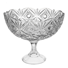Салатник на ножке тукана-миранда 22 см Crystalite bohemia