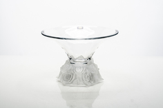 Ваза для фруктов Crystalite Bohemia Роза Фрост 25,5 см