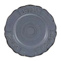 Тарелка Royal stoneware барокко серая. 27 см