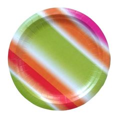 Тарелки бумажные Радуга Полоска 18 см 6 шт Vitto