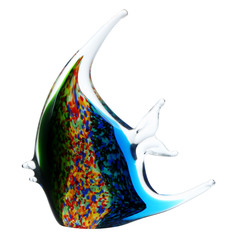 Фигурка Art glass-сувенир цветная скалярия 17х19см