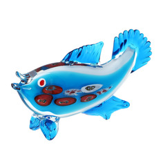 Фигурка Art glass-сувенир экзотическая рыбка 32.5х14см