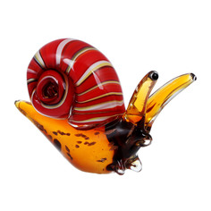 Фигурка Art glass-сувенир улитка 15х13см