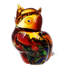 Фигурка Art glass-сувенир совенок 13х17 см