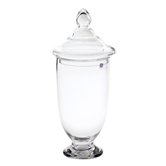 Ваза стеклянная с крышкой Bx glass 50 см