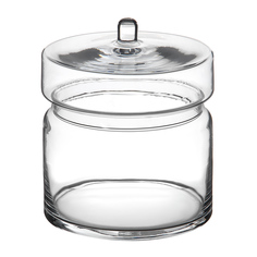 Ваза с крышкой Hakbijl glass norman 16.5см