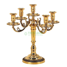 Stilars Канделябр на 5 свечей 24х25 см
