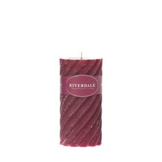 Свеча swirl burgundy 7.5х15см Riverdale