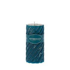 Свеча swirl цвет зел море 7.5х15см Riverdale