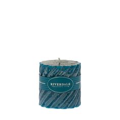 Свеча swirl цвет зел море 10х10см Riverdale