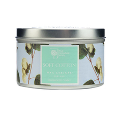Свеча ароматическая в алюминиевой банке Цветущий хлопок Wax Lyrical