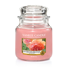 Ароматическая свеча Yankee candle средняя Персиковая роза 411 г
