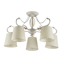 Потолочная люстра ID Lamp Vilucchio 556/5PF-Whitepatina
