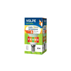 Лампочка Volpe LED-R50-6W/WW/E14/FR/O КАРТОН