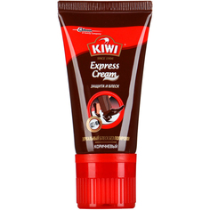 Крем Kiwi Express Cream Защита и блеск коричневый 50 мл