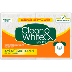 Хозяйственное мыло Duru Clean&White Для стирки детского белья 125 г