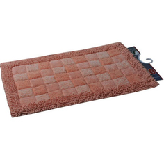 Коврик для ванной Fora Шахматы розовый 60х100 см