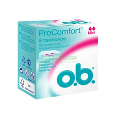 Тампон O.B. Procomfort Mini 8 шт (3466880/CA, 3466803)
