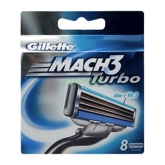 Сменные кассеты для станка Gillette Mach3 turbo 8 шт.