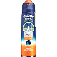 Гель для бритья Gillette Fusion ProGlide Sensitive 2 в 1 Active Sport 170 мл