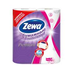 Бумажные полотенца Zewa Premium Декор, 2 рулона