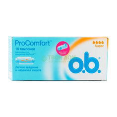 Тампон O.B. Procomfort Super 16 шт