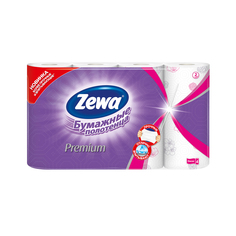 Бумажные полотенца Zewa Premium Декор, 4 рулона