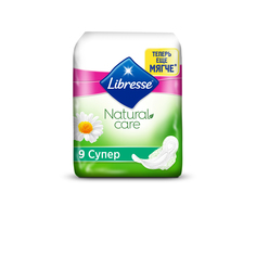 Гигиенические прокладки Libresse Natural Care Ultra Super, 9 шт.