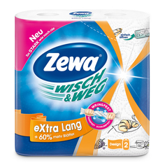Бумажные полотенца Zewa Wish&Weg, 2 рулона
