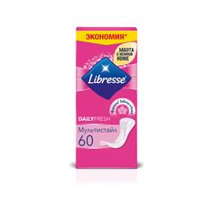 Ежедневные прокладки Libresse Dailyfresh Multistyle, 60 шт.