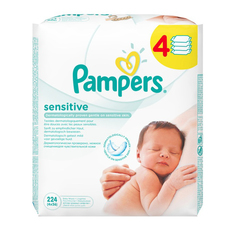 Салфетки Pampers sensitive 4х56 шт