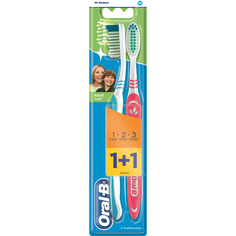 Зубная щетка Oral-B 1+1 3-Эффект Натуральная свежесть