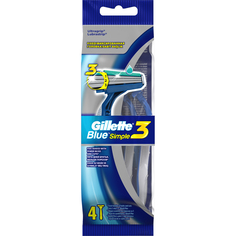 Бритва Gillette Blue Simple 3 4 шт