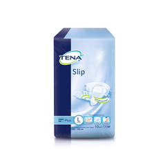 Подгузники для взрослых дышащие ТЕНА Слип Плюс (TENA Slip Plus) размер L (100-150 cm), 10 шт.