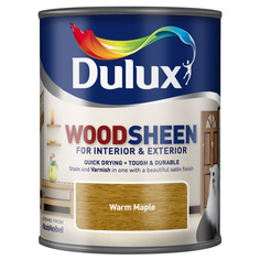 Лак-морилка водный Dulux woodsheen warm maple 1л