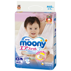 Подгузники Moony муни m 62 6-11 кг (24397)
