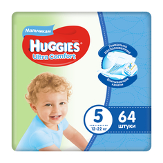 Подгузники Huggies Ultra Comfort 5 (12-22 кг) 64 шт