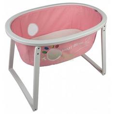 Колыбель MY HOUSE Кровать детская Sleep up white with pink textile