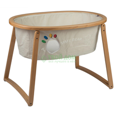 Колыбель MY HOUSE Кровать детская Sleep up natural with beige textile