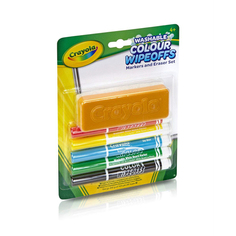 Набор стираемых фломастеров с губкой Crayola