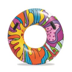 Круг для плавания Best way с ручками "Поп-арт" 91 см (36125) Bestway